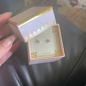 Pearl Earrings, 14K gold